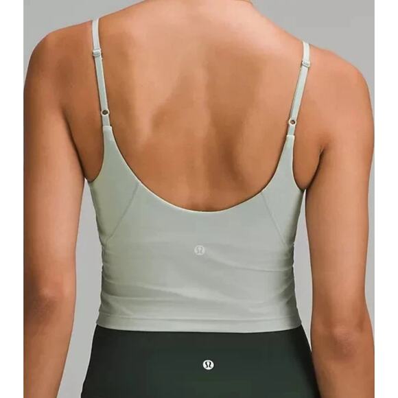 lululemon Align™ Cropped Cami Tank Top Light size 2 A/B Cup Yoga Pilates Lounge - Picture 2 of 6